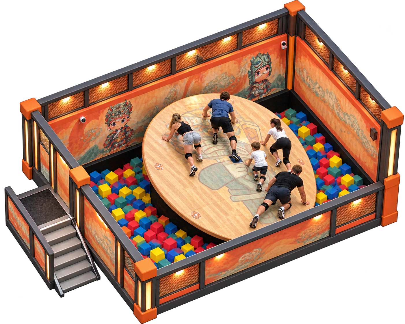 Disk Balance Challenge complete room concept